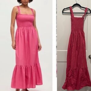 Hill House Vibrant Pink Maxi Dress Anjuli